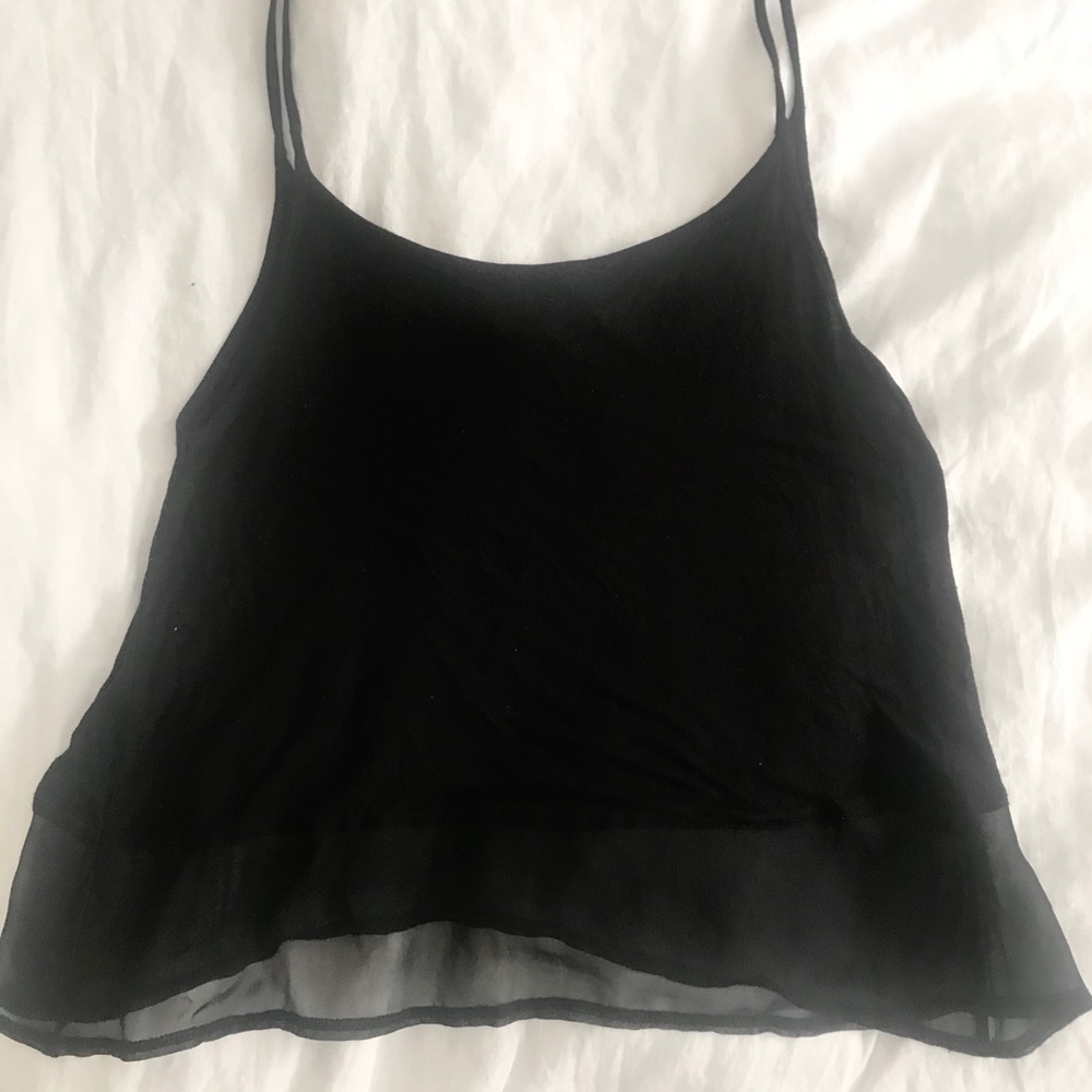 Black Mesh Top